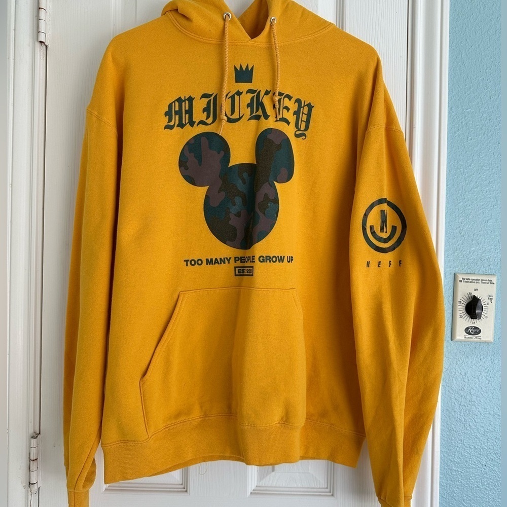 Crowned Mickey Camo Logo Disney Collection by Neff Hoodie L